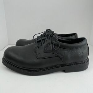 Frye Mens 9W Black‎ Leather Oxford Lace Up Shoes Boots